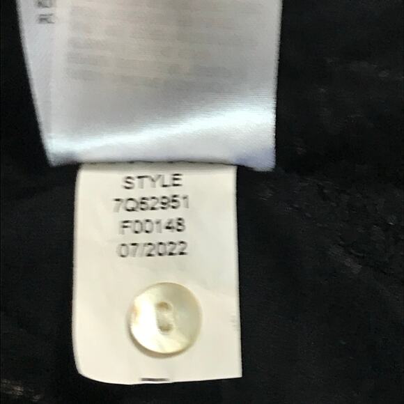 Lucky Brand Blouse  Top 1X One X Womens Boho Peasant Style Three Quarter Sleeve - Picture 10 of 10